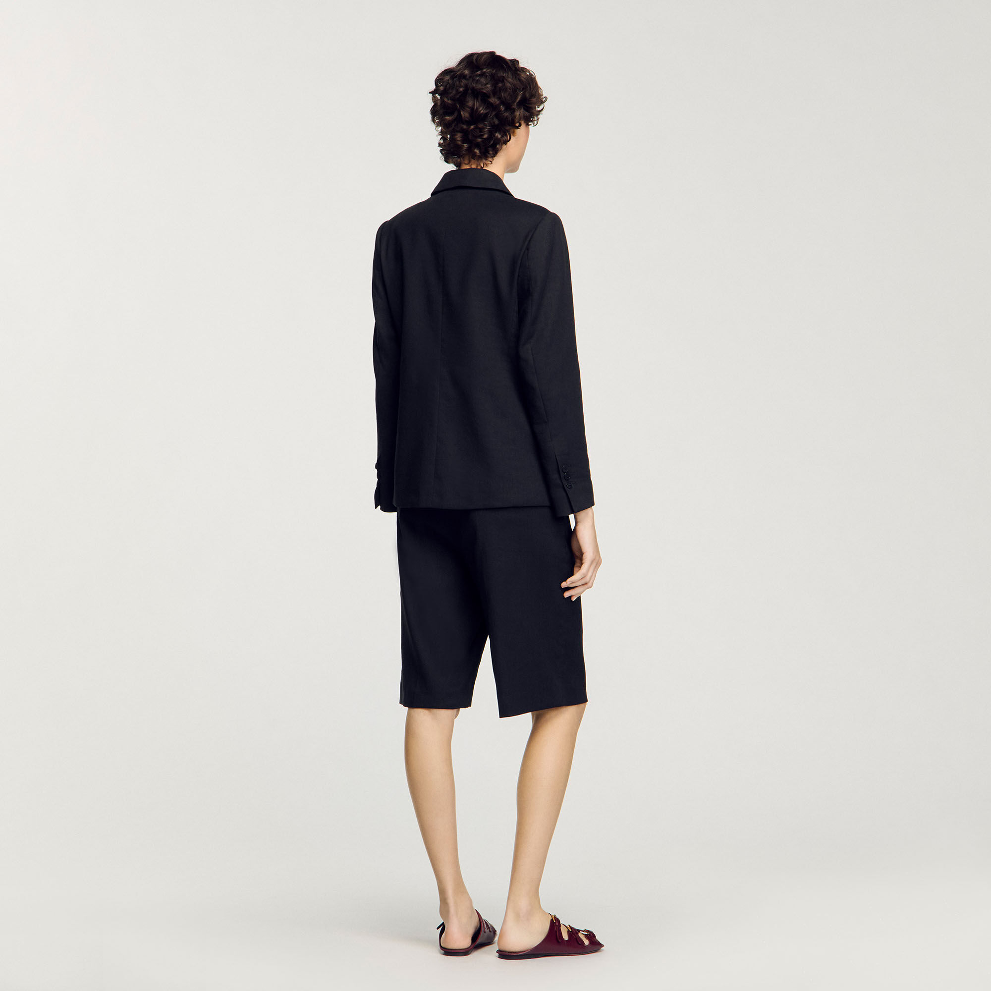 Veste de costume à boutonnage croisé 