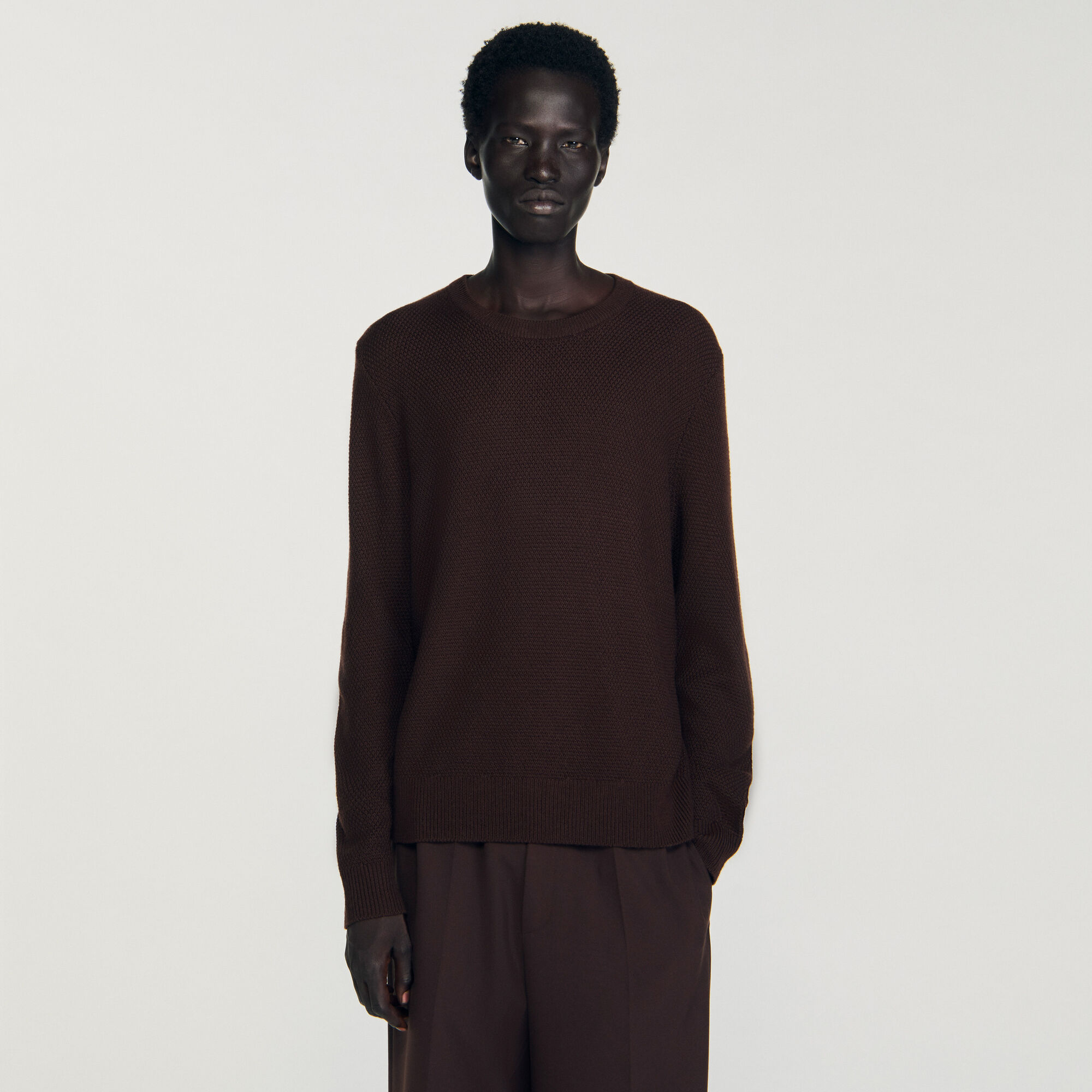Pull en maille texturée