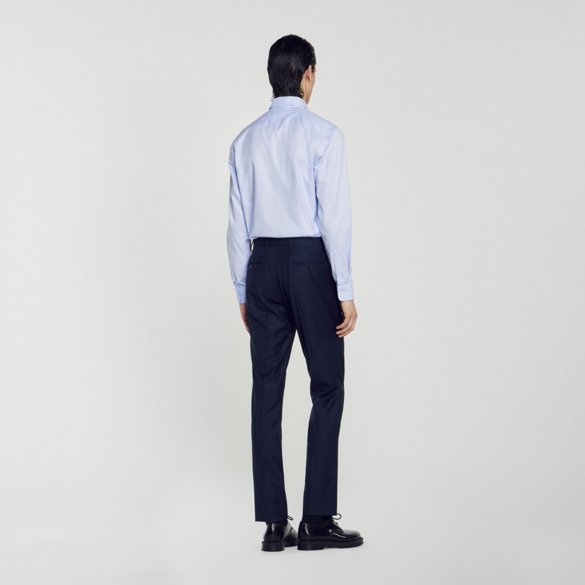 Pantalon de costume en laine stretch