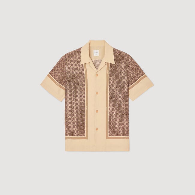 Chemise imprimée à manches courtes