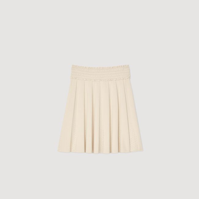 Jupe en maille pointelle