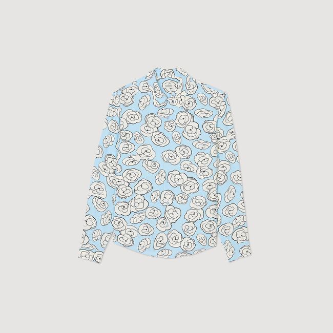 Chemise imprimé camélias