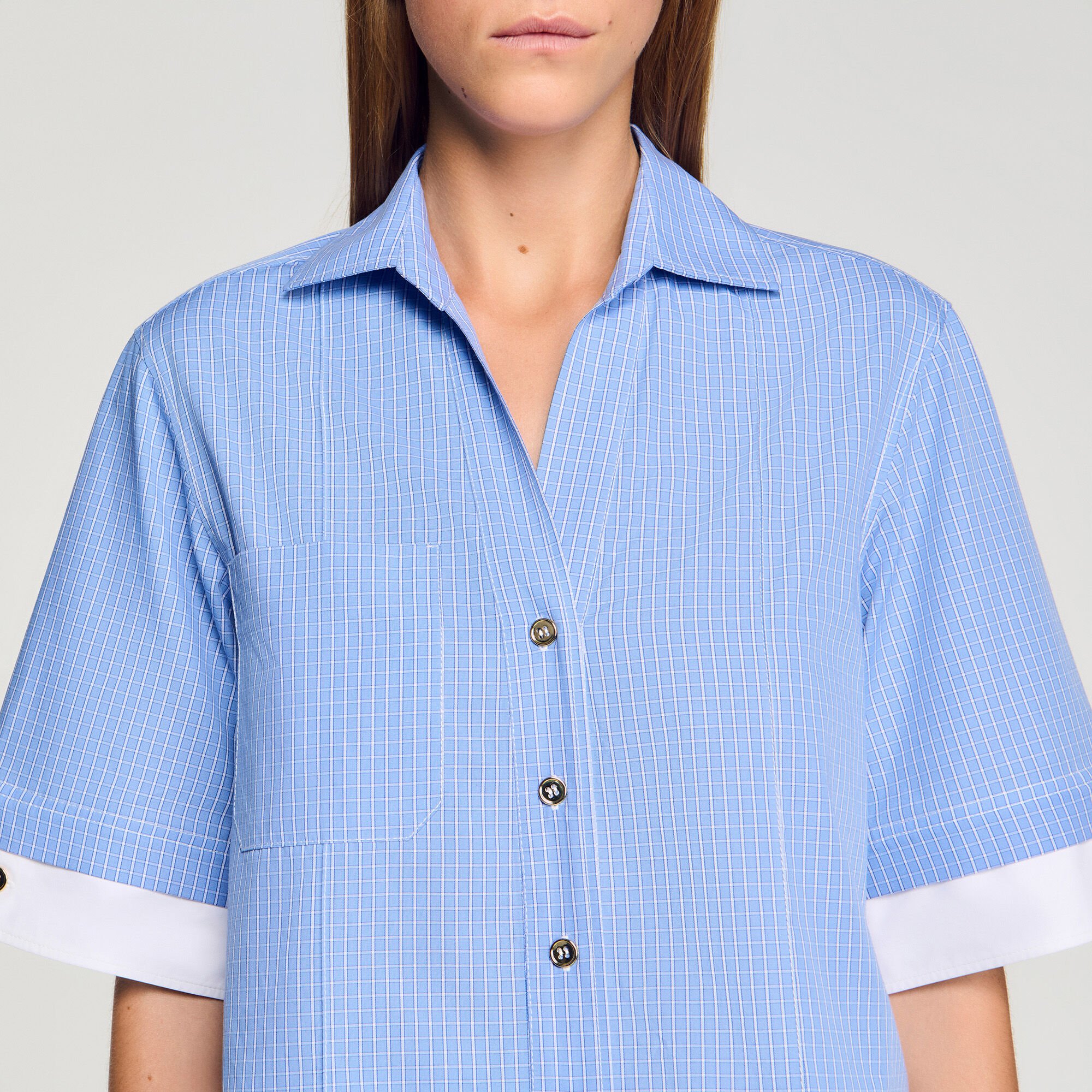 Chemise à carreaux oversize