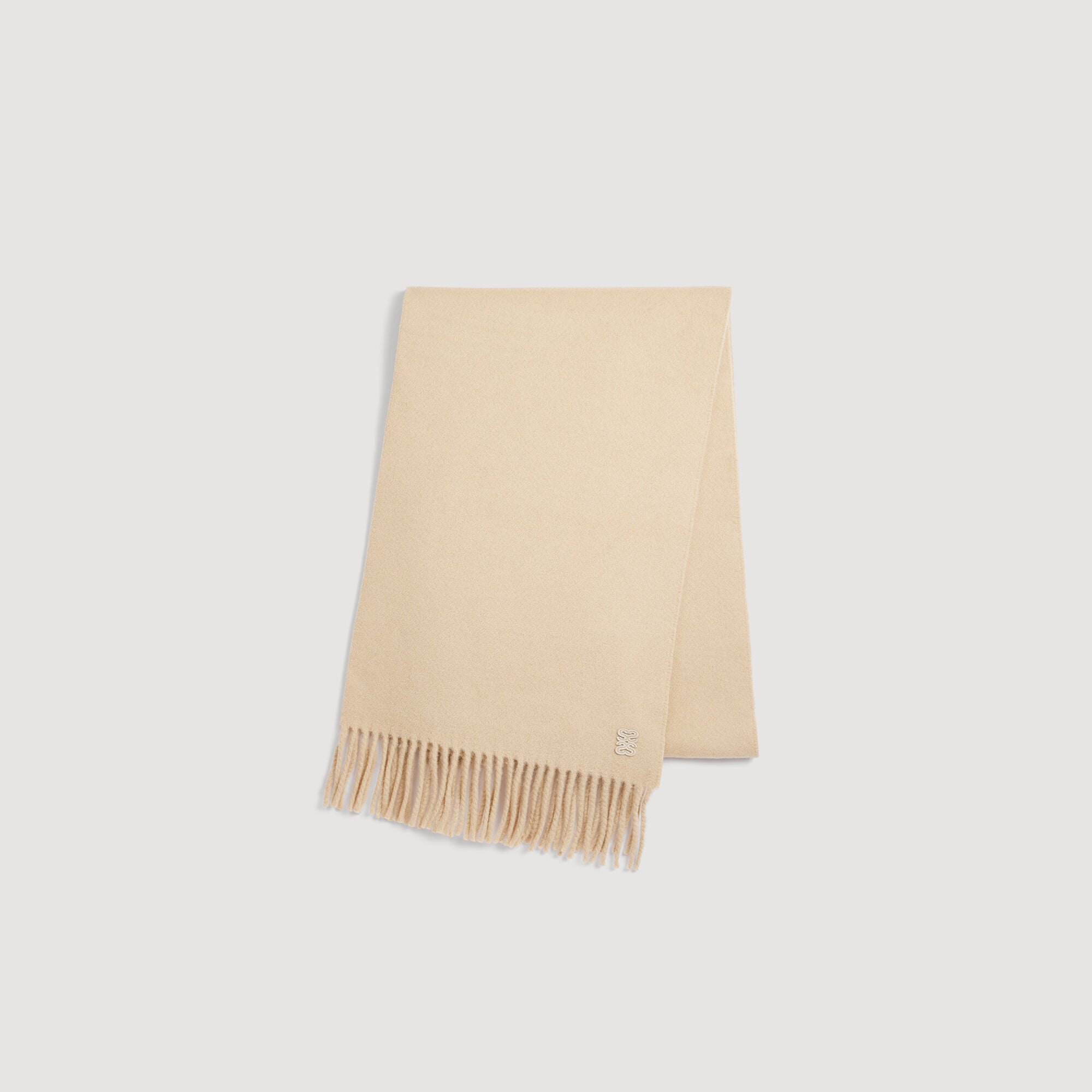 &Eacute;charpe en laine &agrave; franges - Homme | Sandro Paris