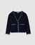 Cardigan à détails denim 