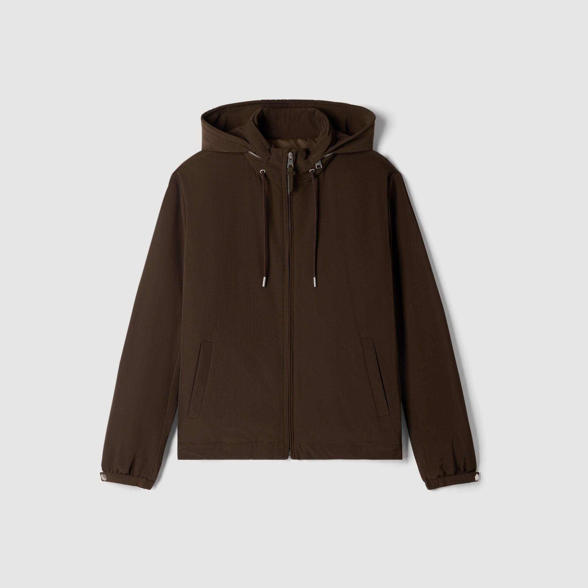 Blouson zipp&eacute; &agrave; capuche - Homme | Sandro Paris
