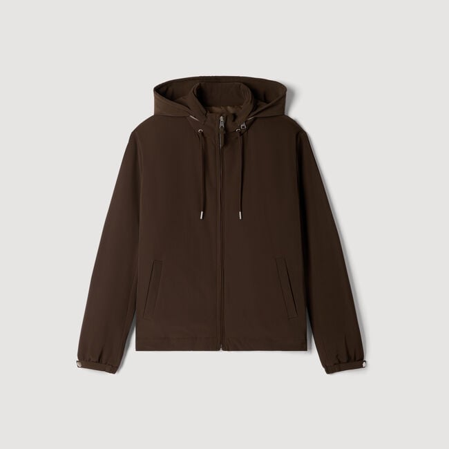 Blouson zipp&eacute; &agrave; capuche - Homme | Sandro Paris