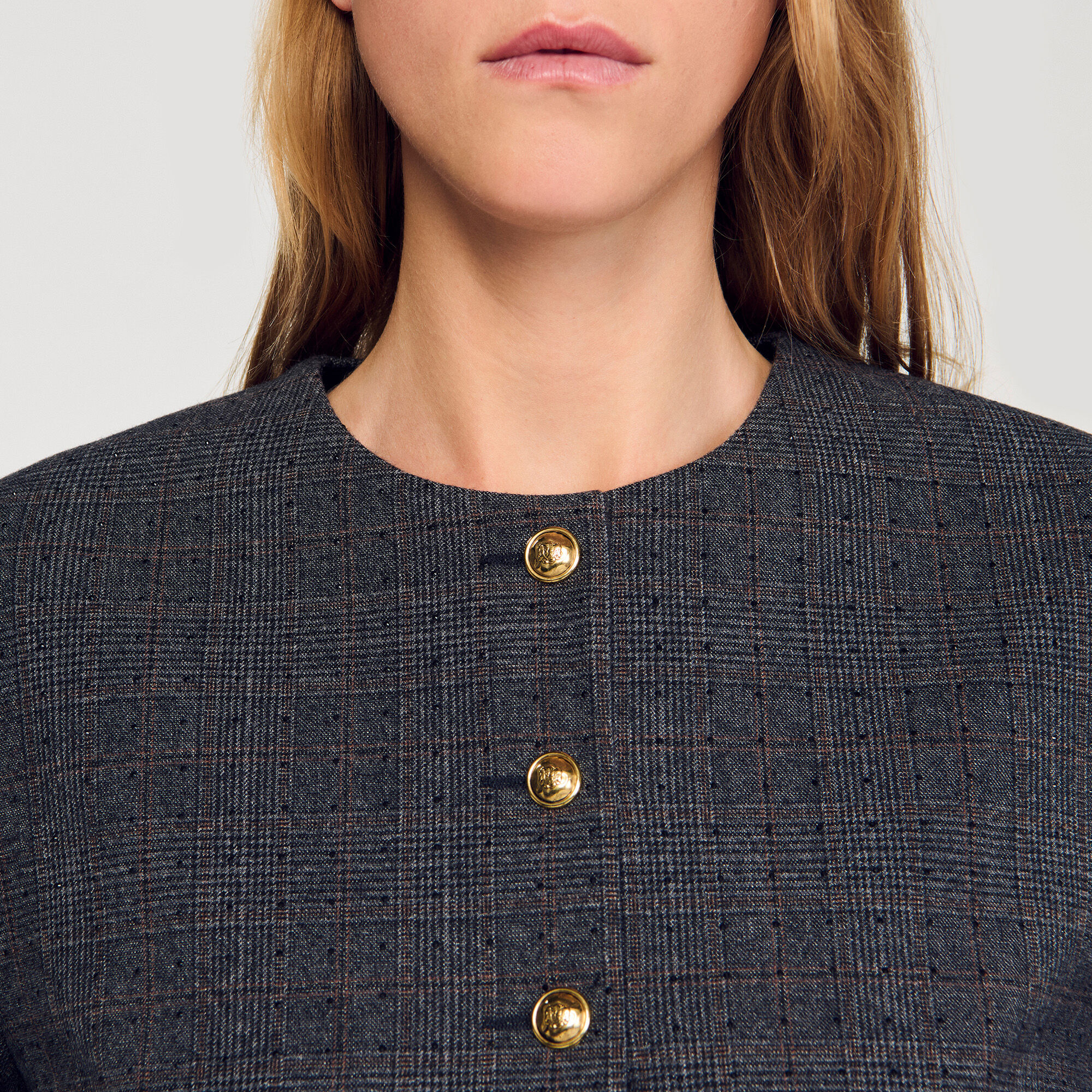 Veste de tailleur strassée