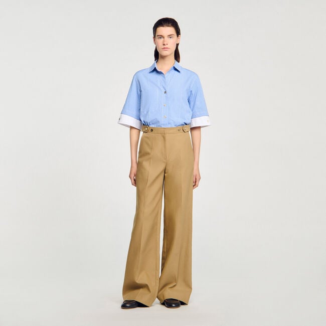 Pantalon de tailleur en coton