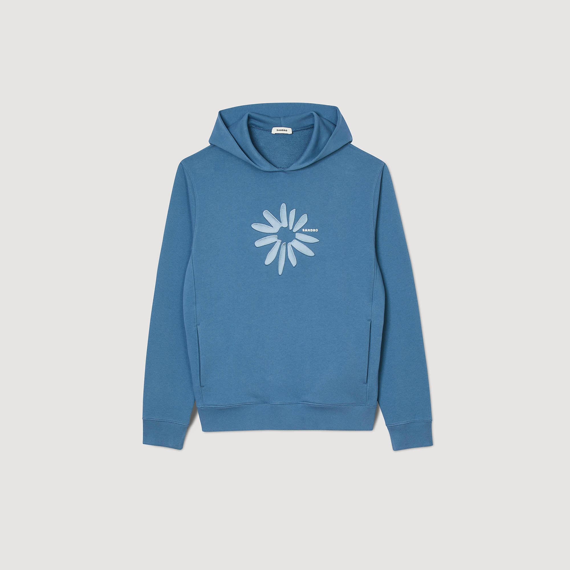 Hoodie fleur en coton