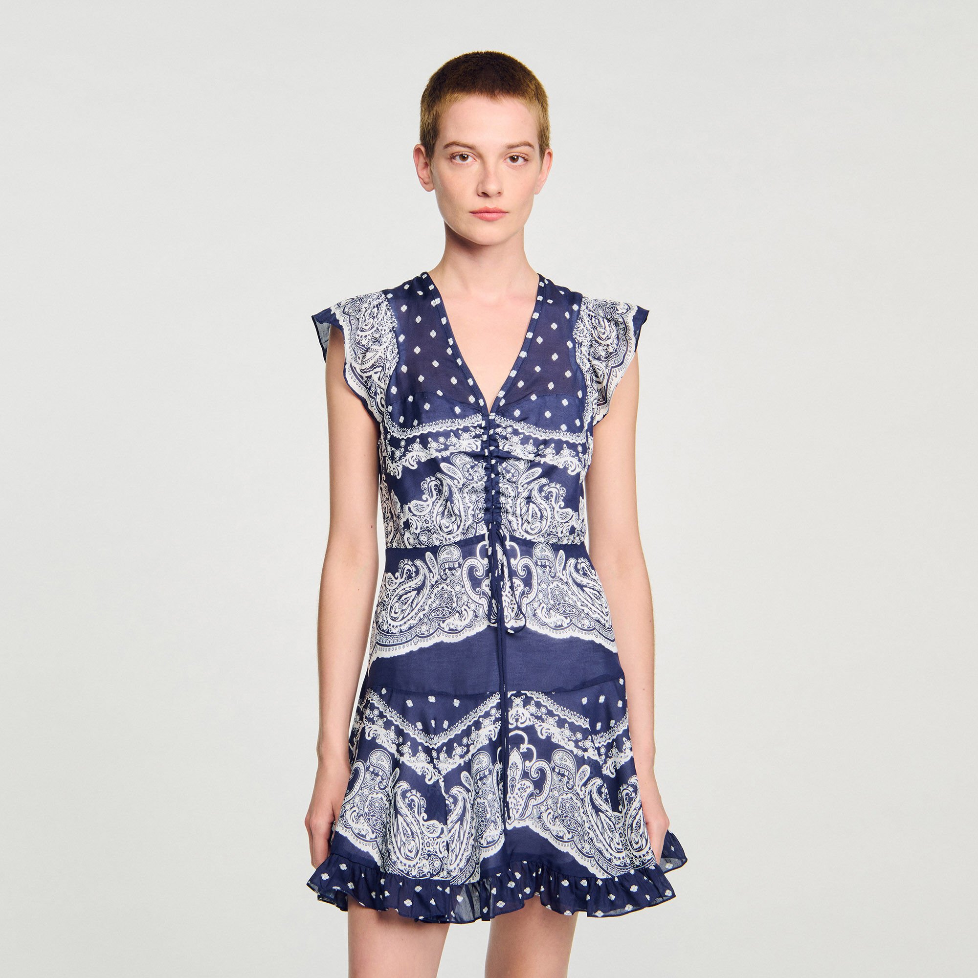 Robe courte à imprimé bandana