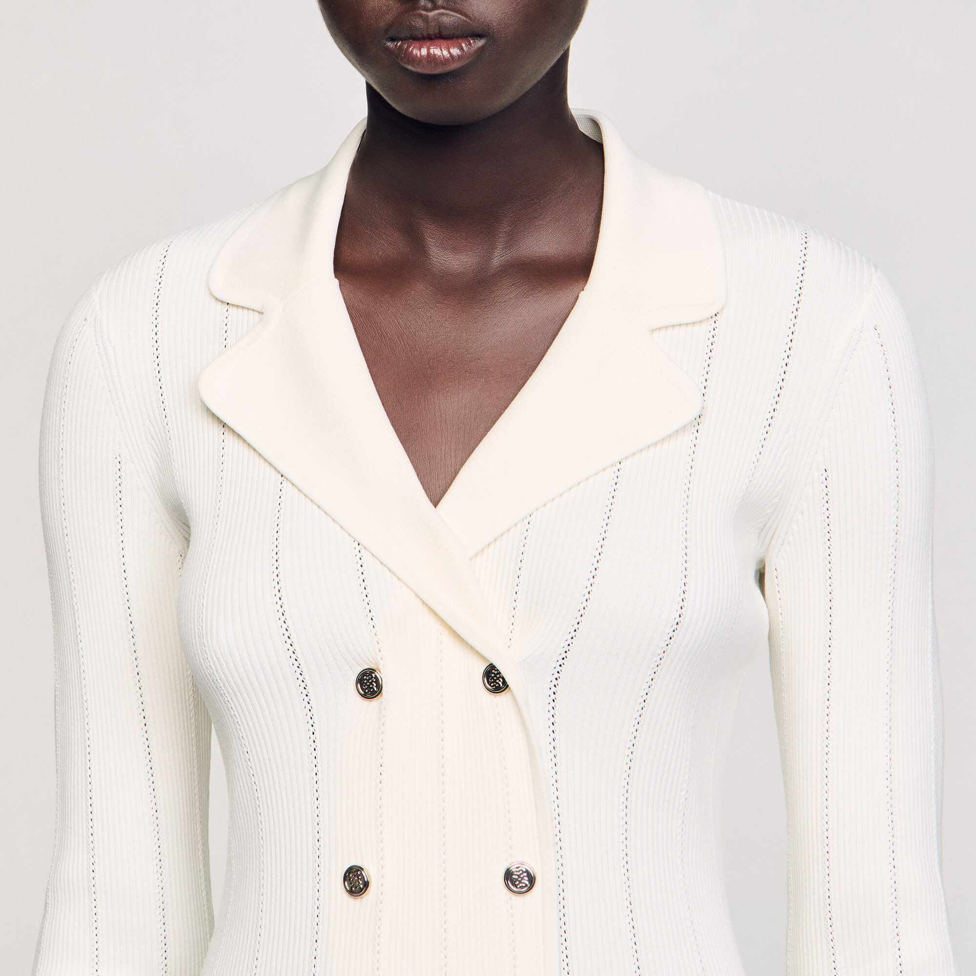 Robe longue en maille