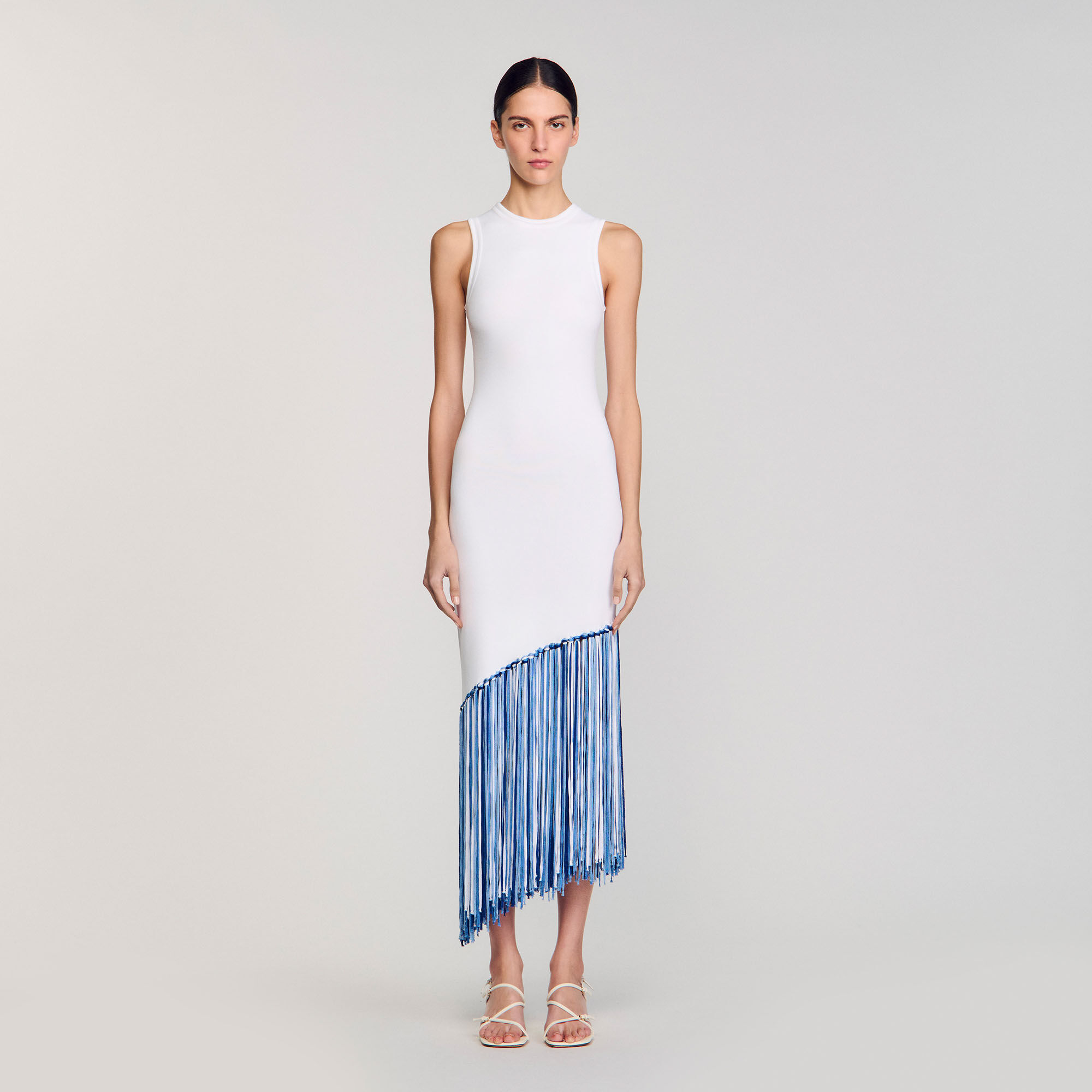 Robe longue  frangée