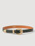 Ceinture cuir boucle dorée