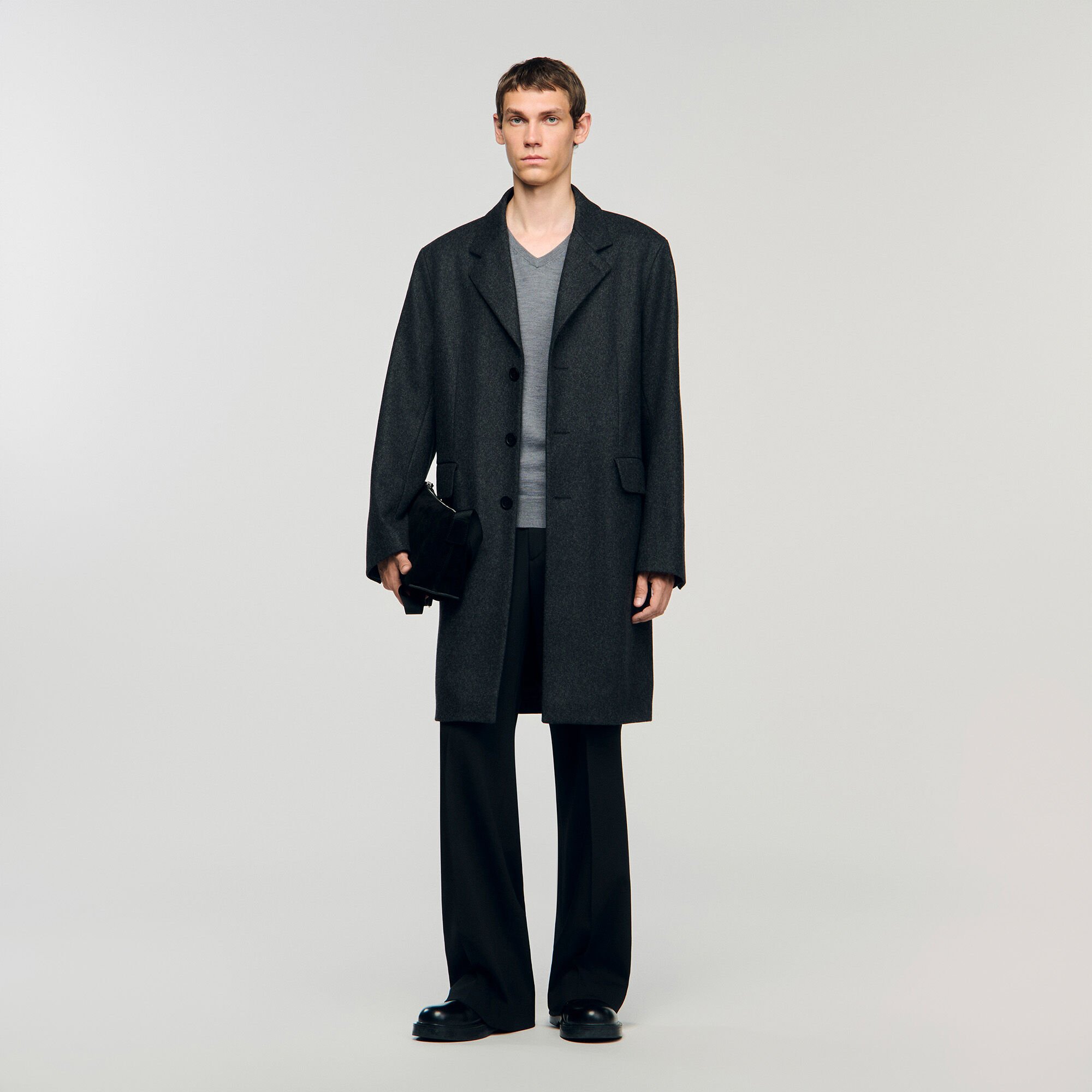 Manteau en drap de laine