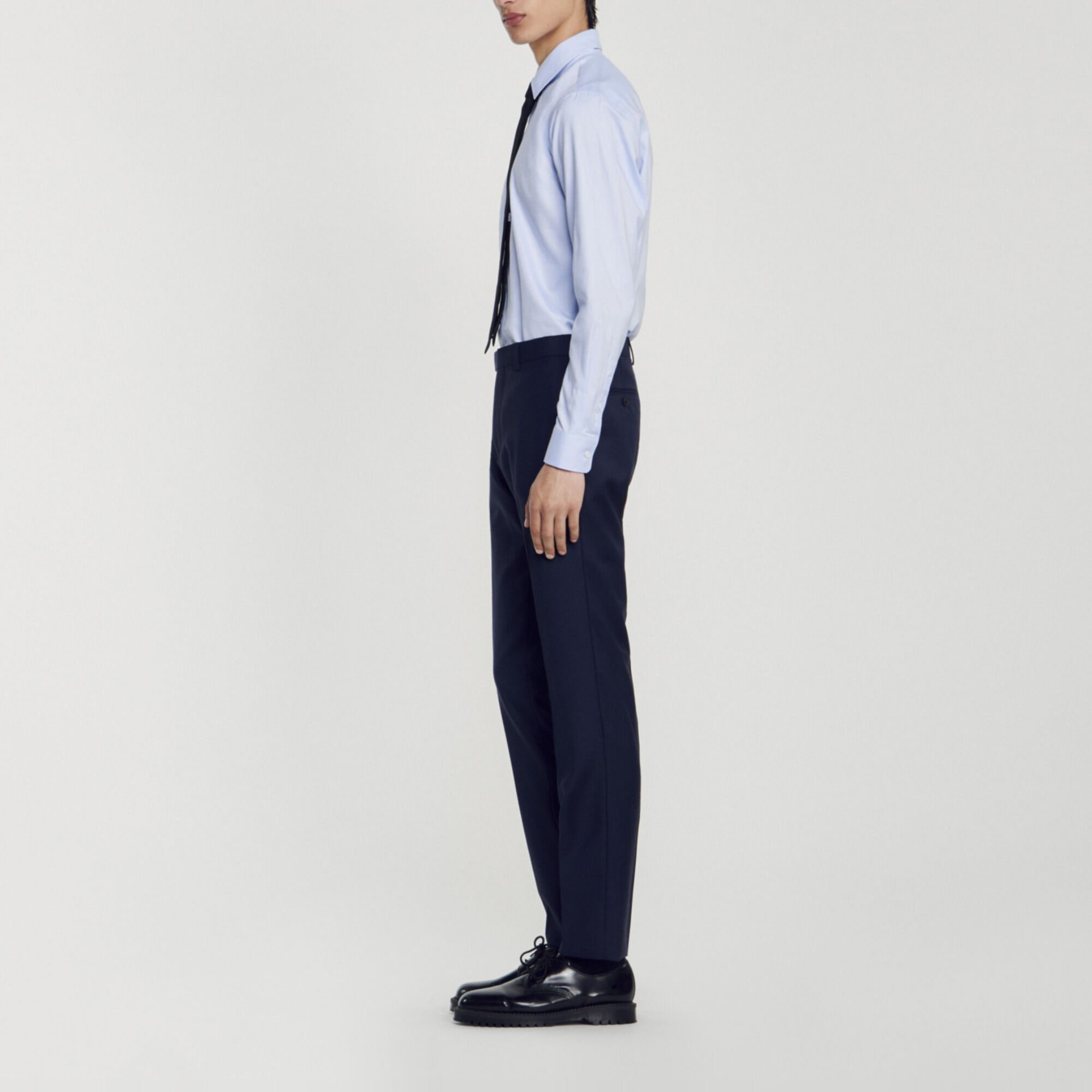 Pantalon de costume en laine stretch