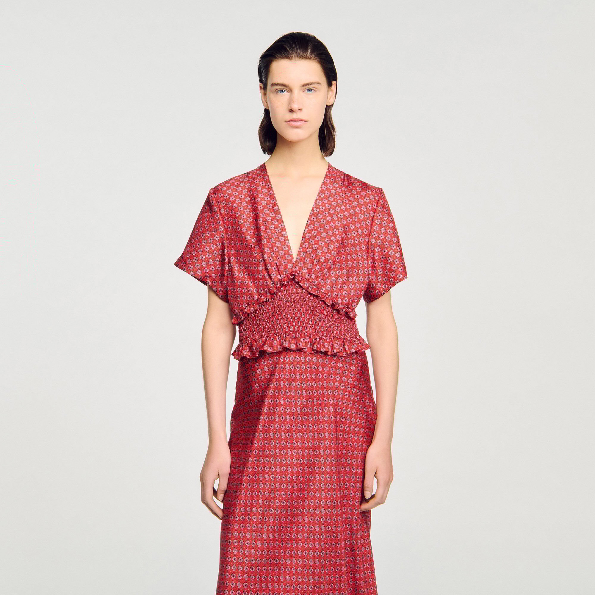 Robe longue imprimé foulard