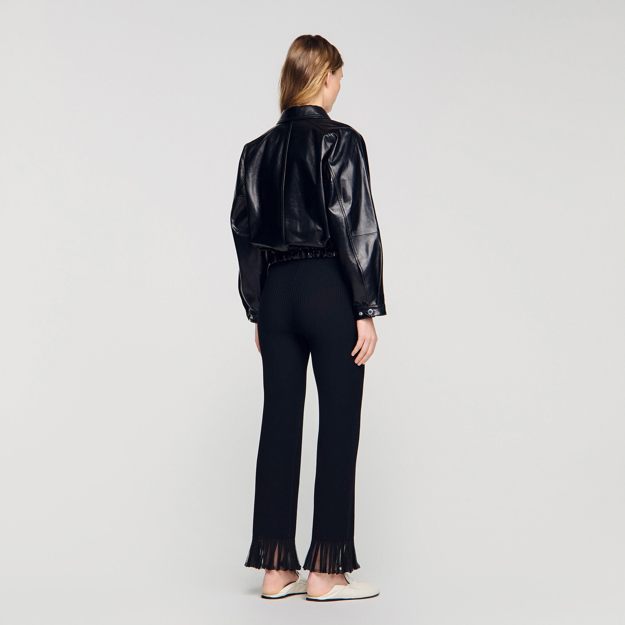 Blouson en cuir d'agneau