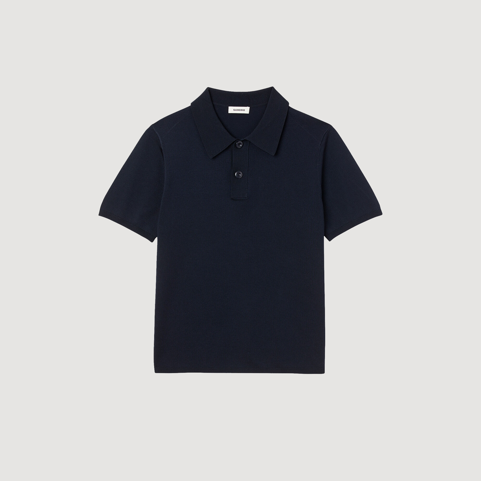 Polo en maille à manches courtes