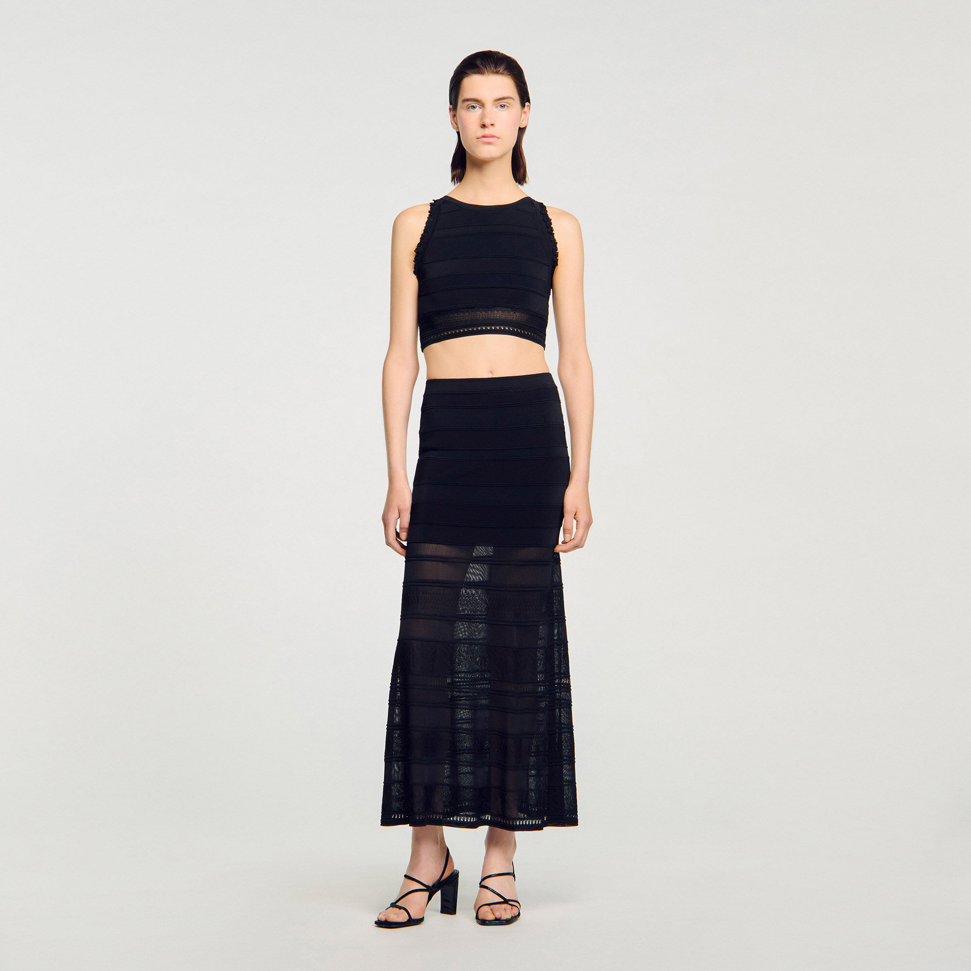 【ALAIA直営店】JUPE LONGUE EN MAILLE FINE ALAIA直営店】JUPE LONGUE EN MAILLE FINE