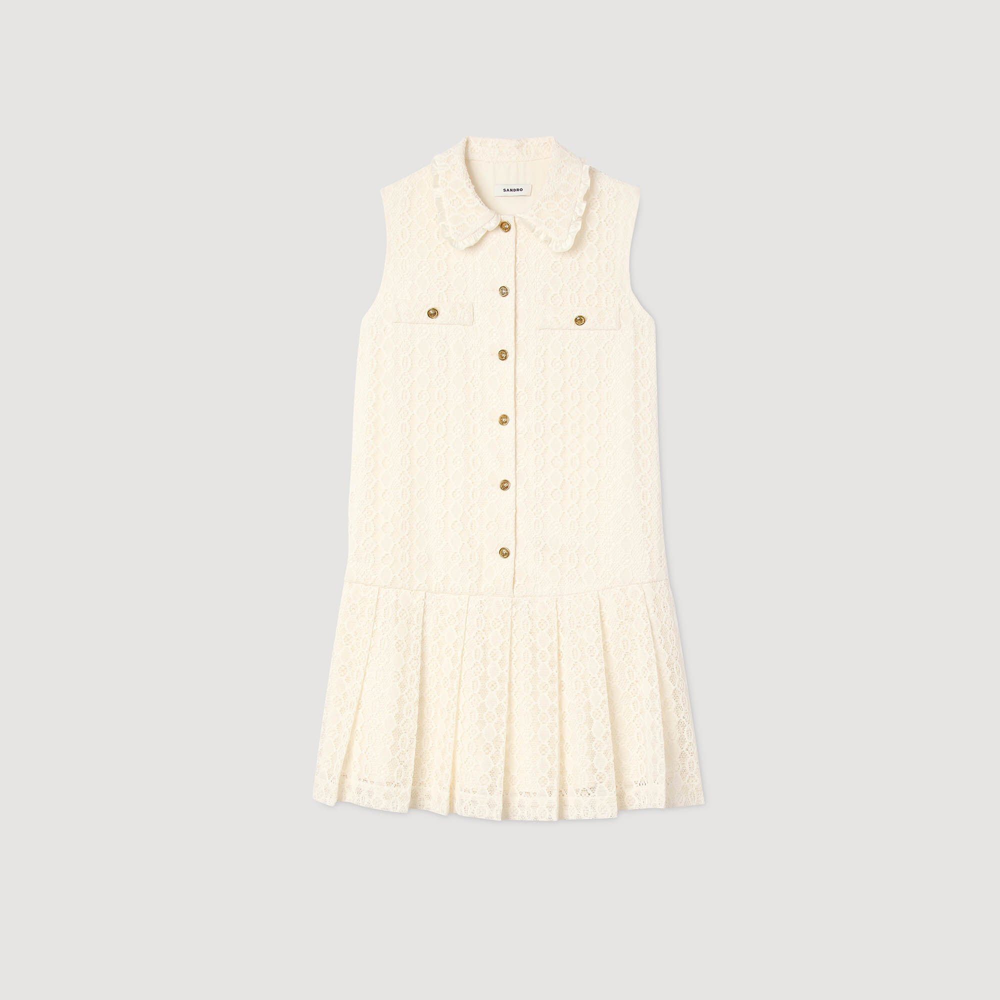 Robe courte en dentelle 