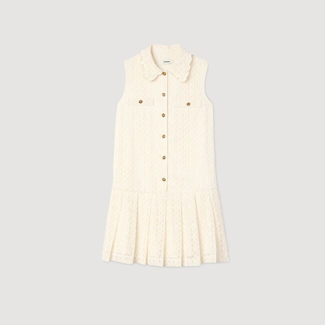 Robe courte en dentelle 