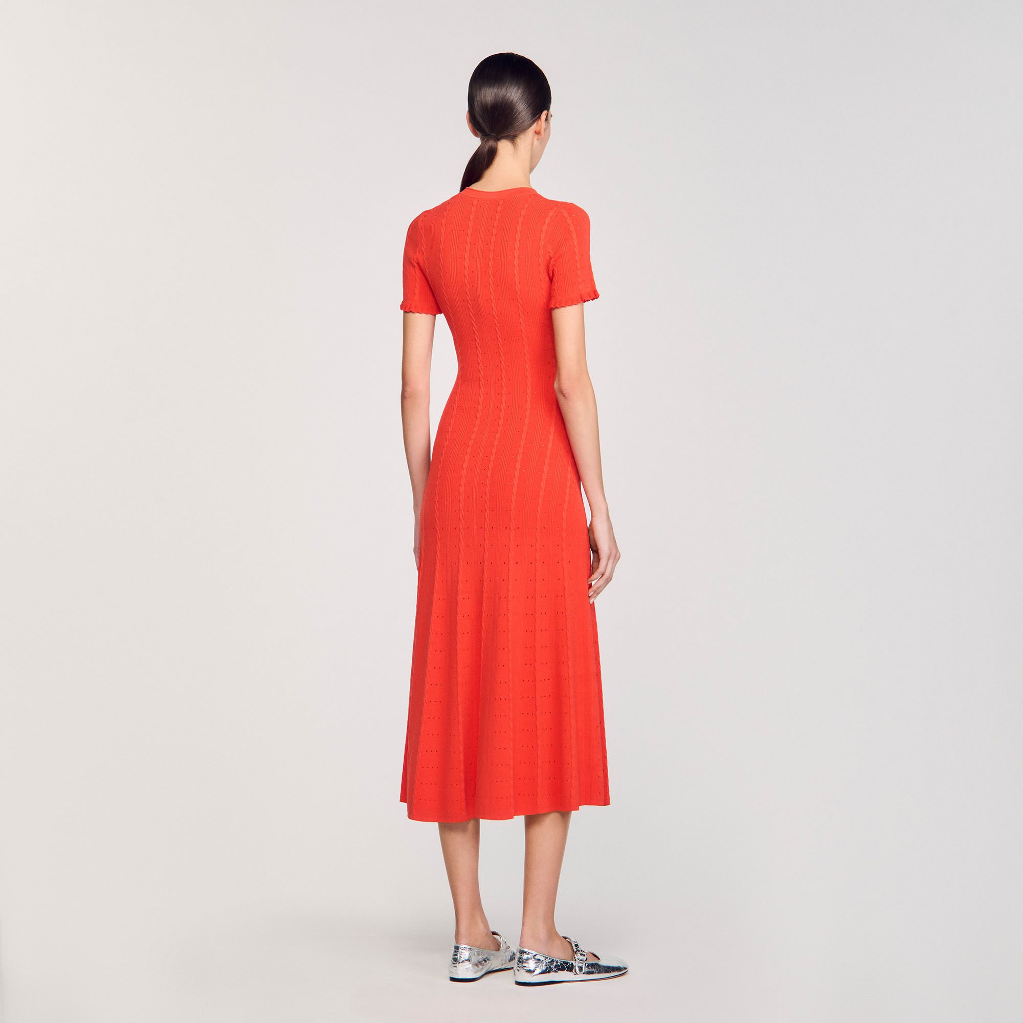 Robe longue en maille