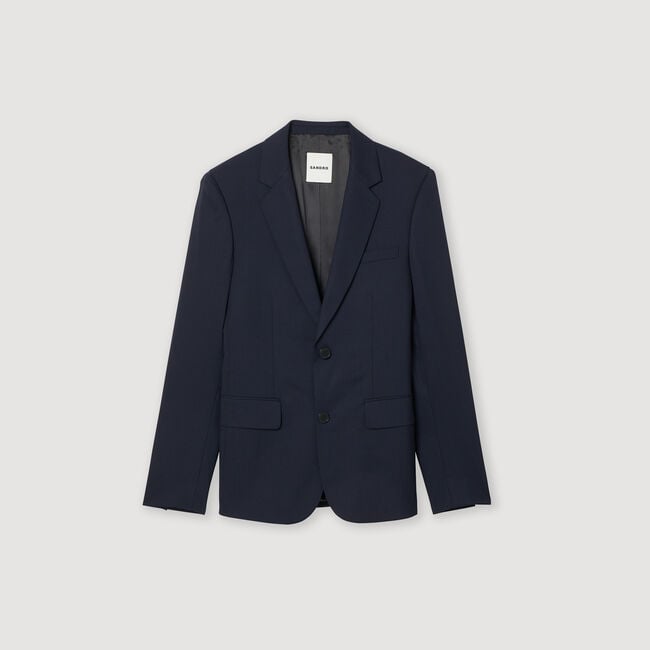 Veste de costume en laine stretch