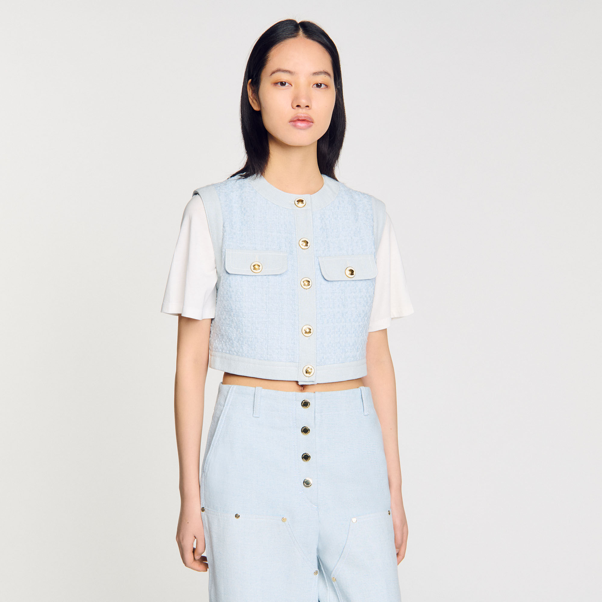 Veston en tweed fantaisie