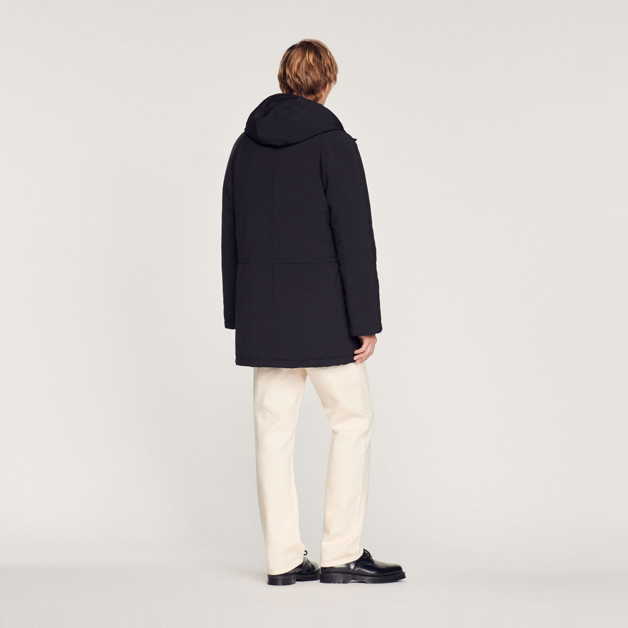 Parka molletonné en tissu technique