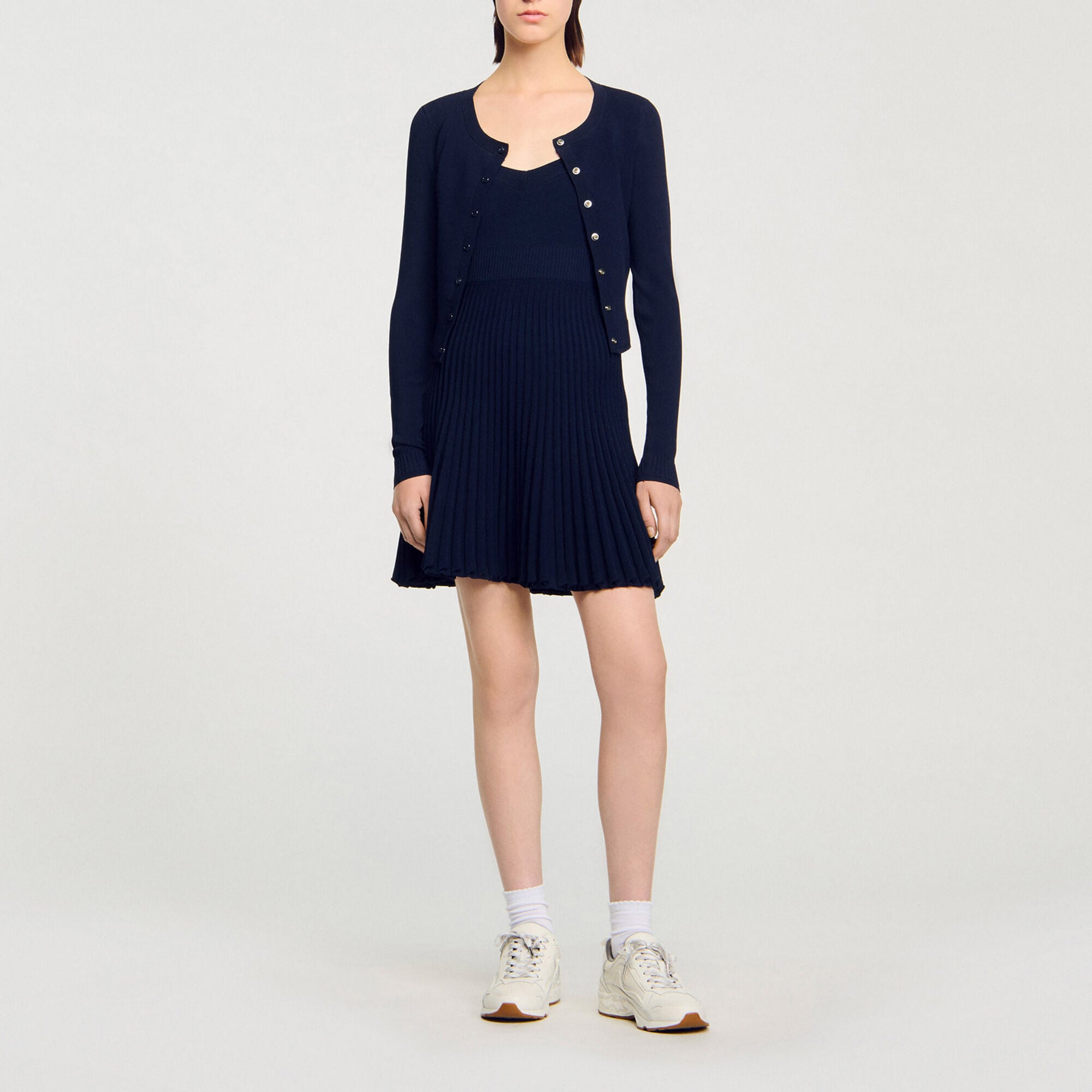 Robe courte en maille - Femme | Sandro Paris
