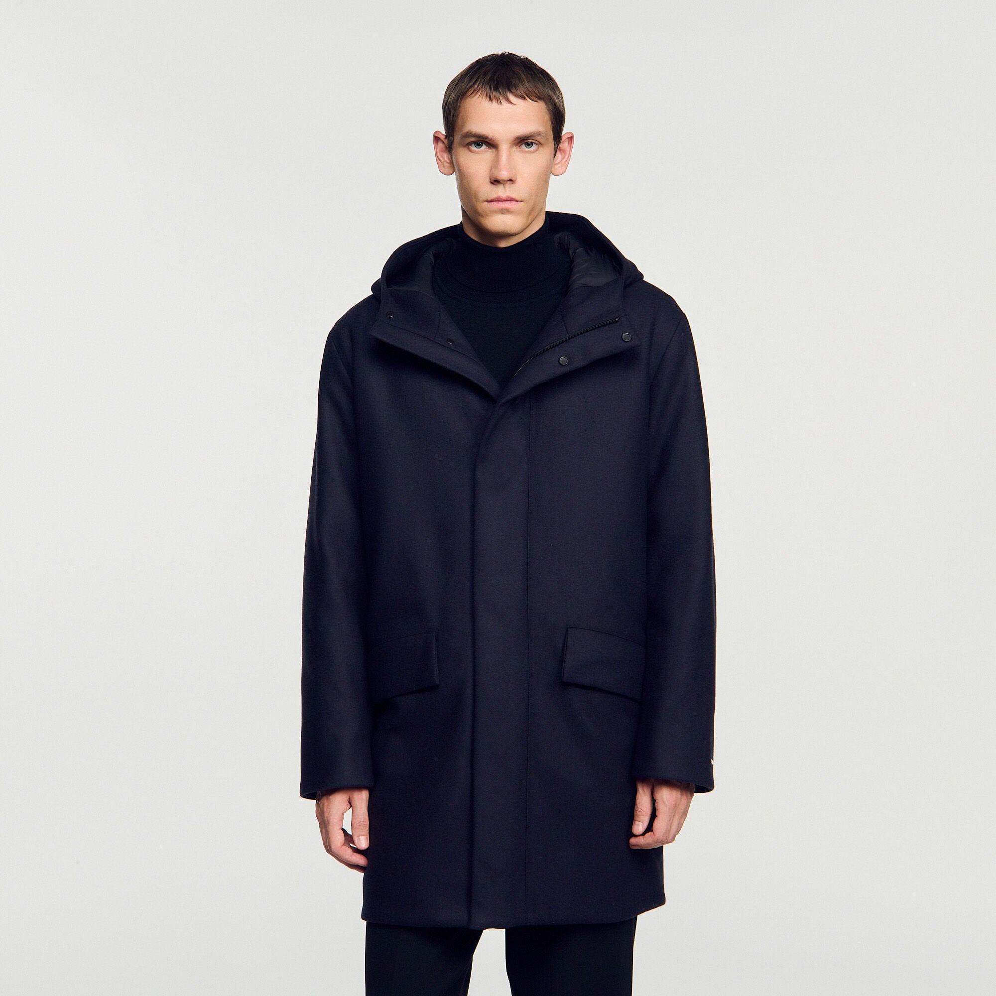 Parka en laine et cachemire - Homme | Sandro Paris