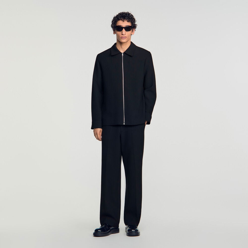 Sandro Chemise zippée – Noir