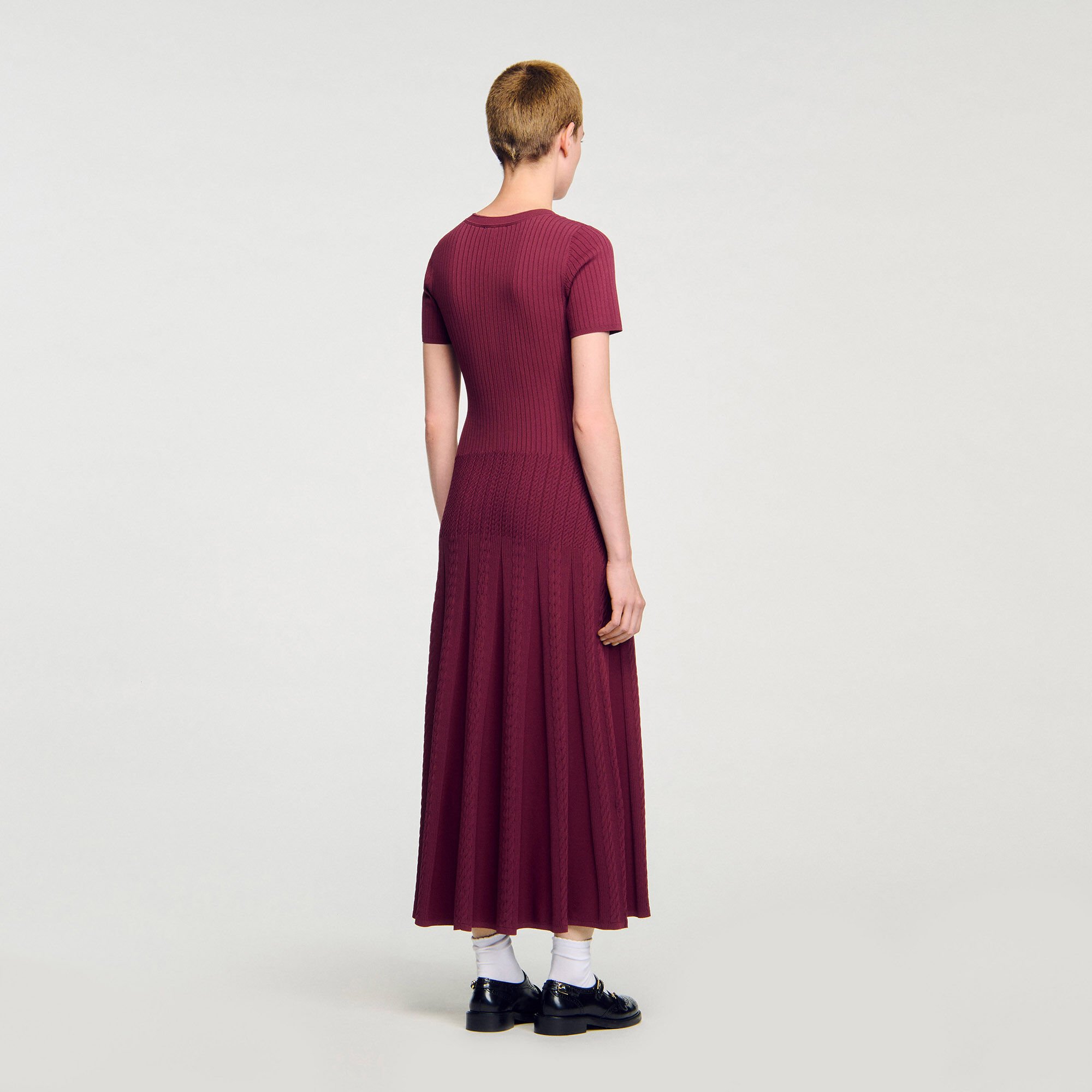Robe longue en maille