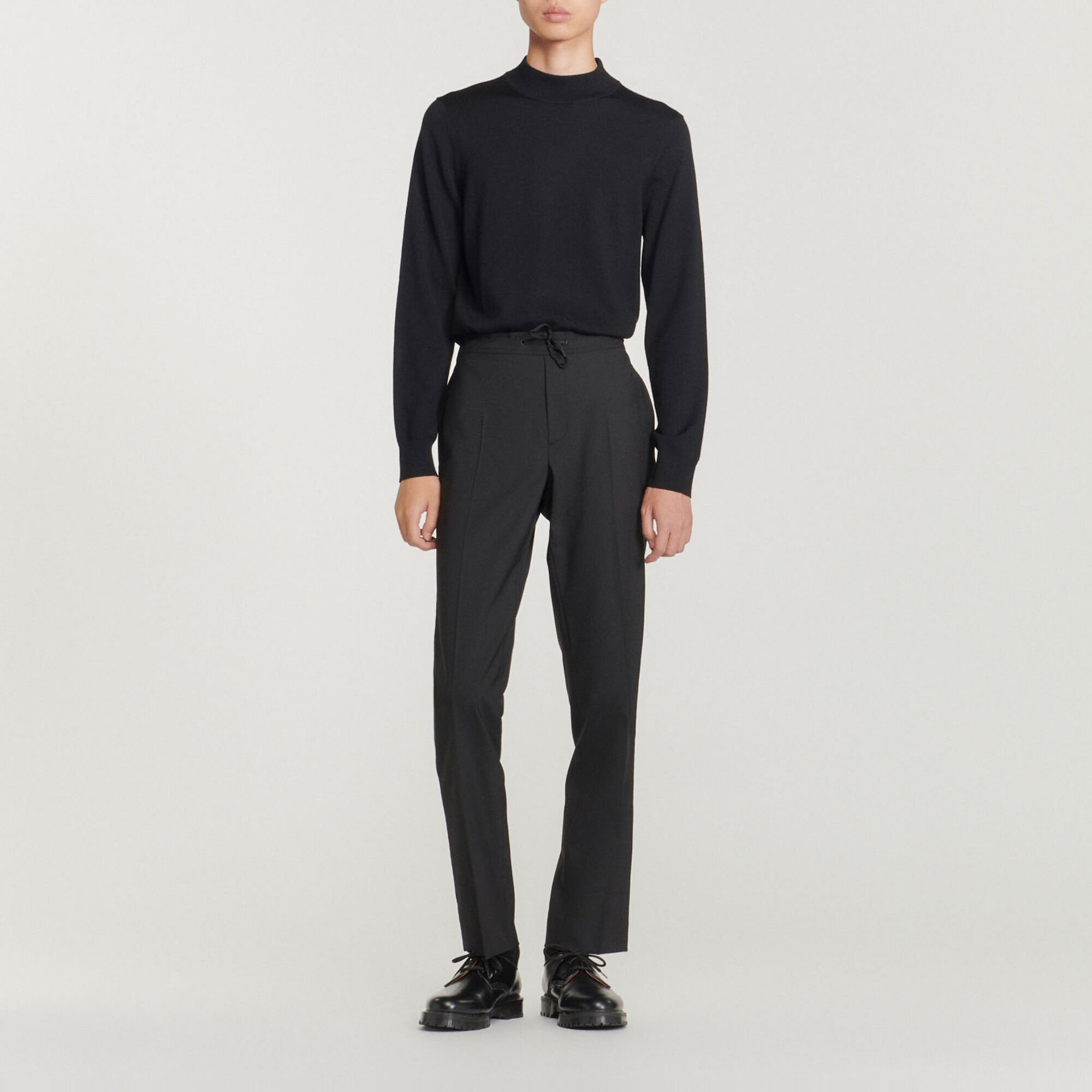 Pantalon à ceinture élastiquée
