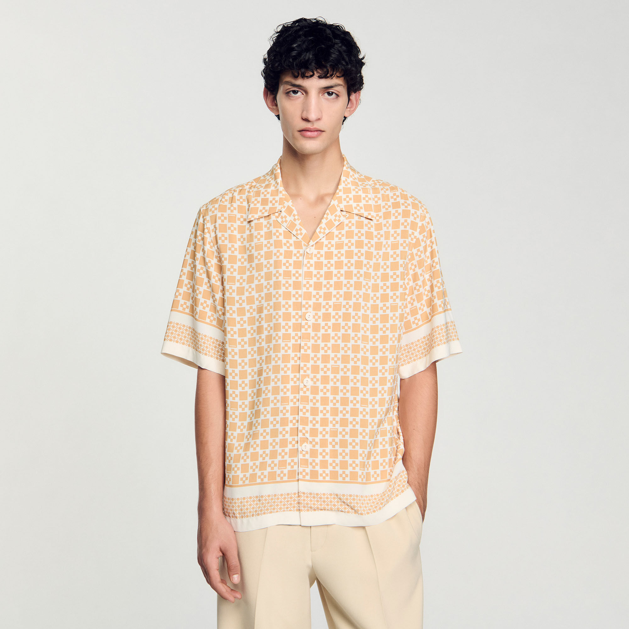 Chemise fluide à imprimé Square Cross