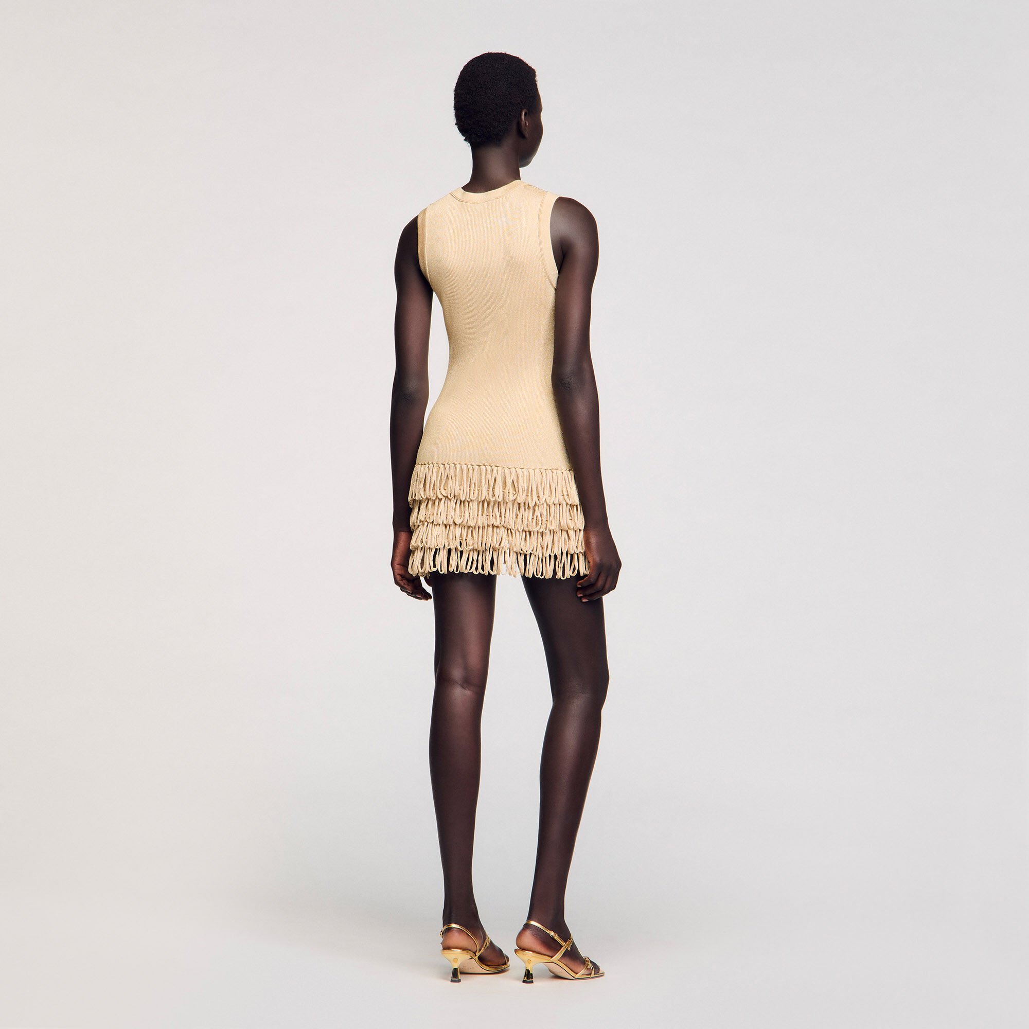 Robe courte en maille