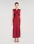Robe longue à col V