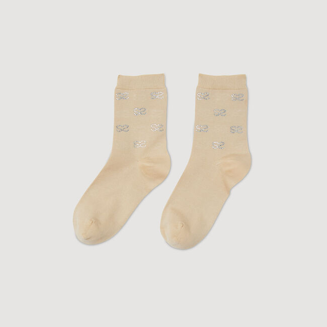 Chaussettes strass double S