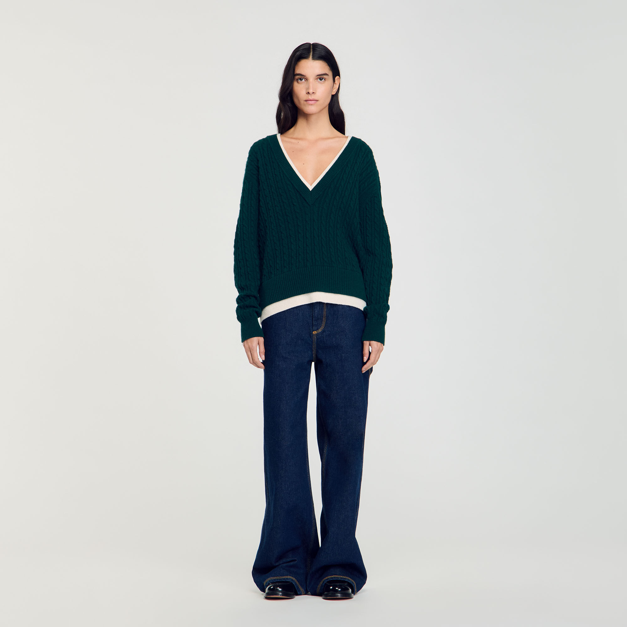 Pull sandro vert hot sale
