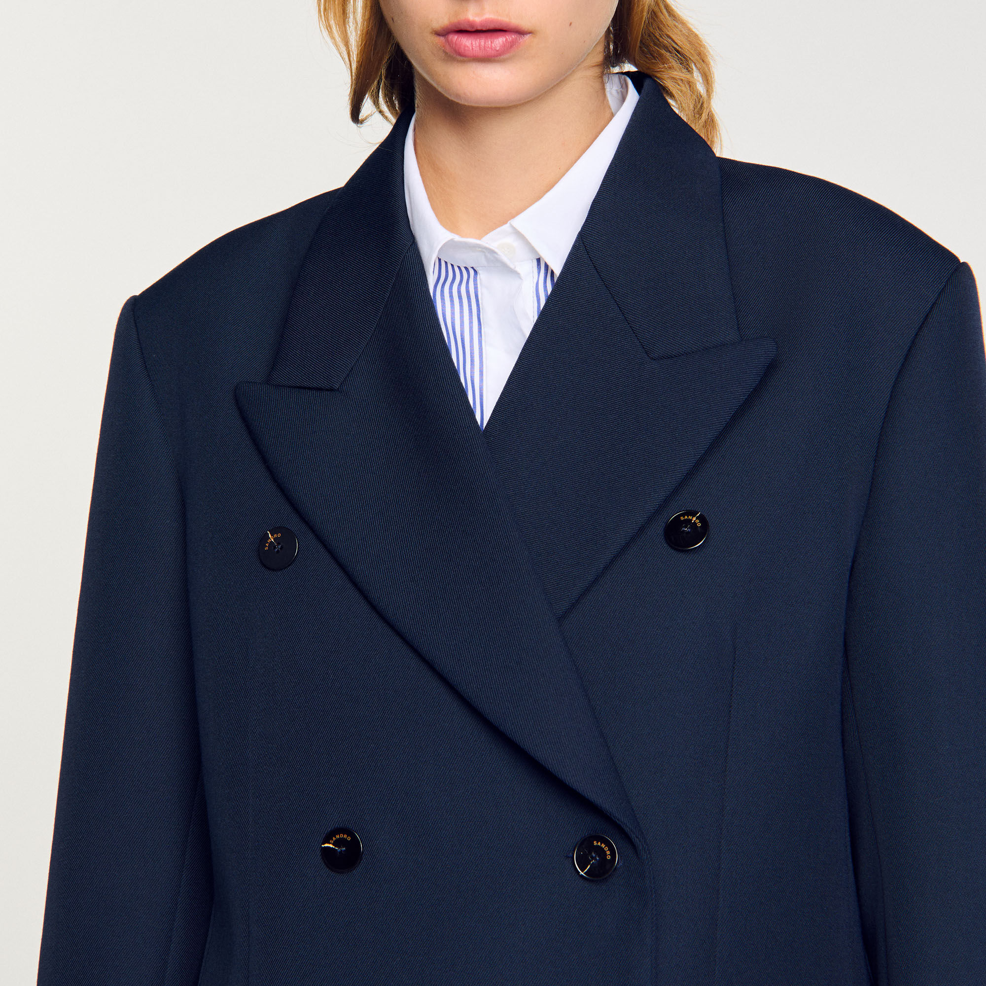Veste de costume en laine mélangée