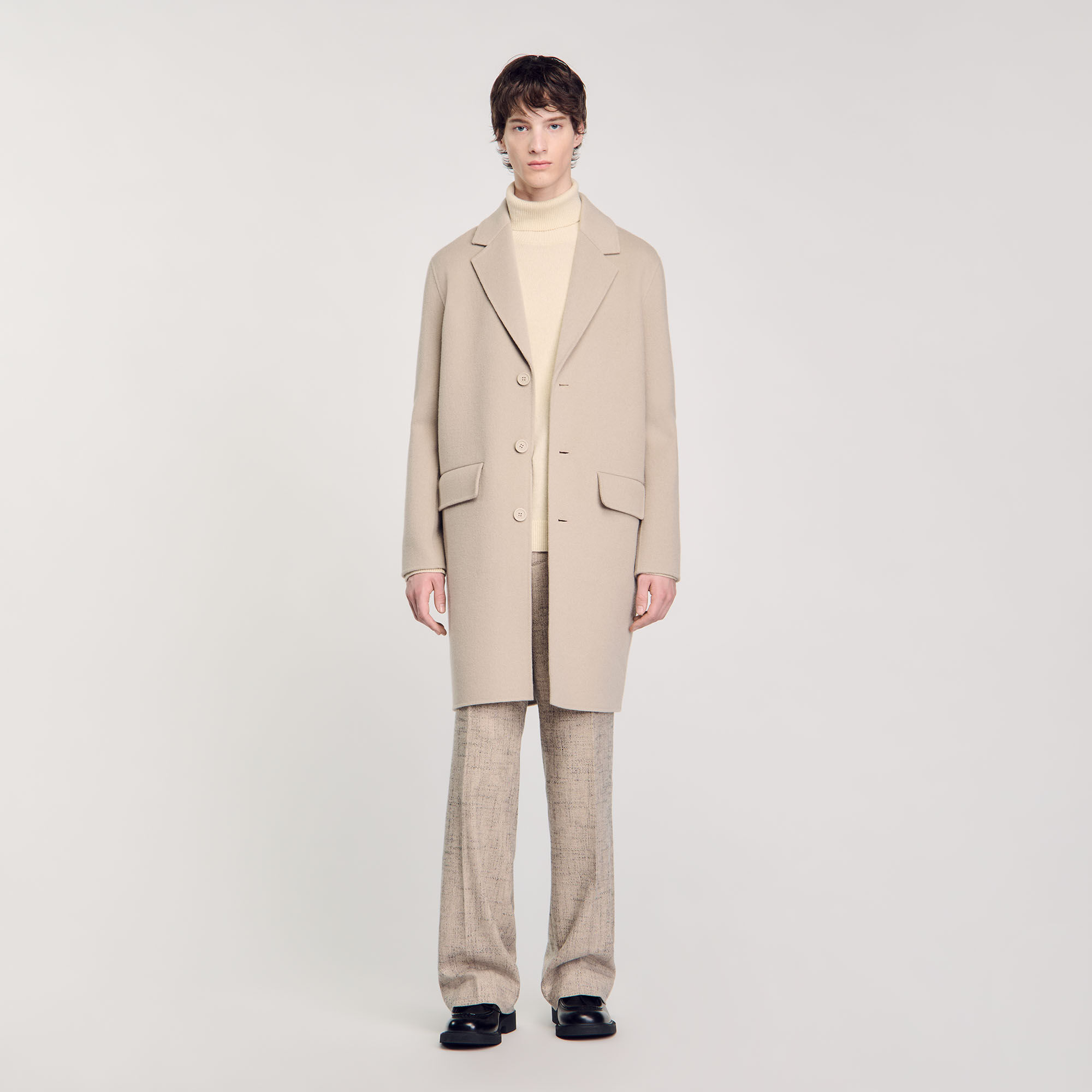 Manteau beige sandro hotsell