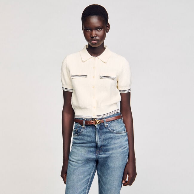 Ceinture en cuir à boucle fantaisie