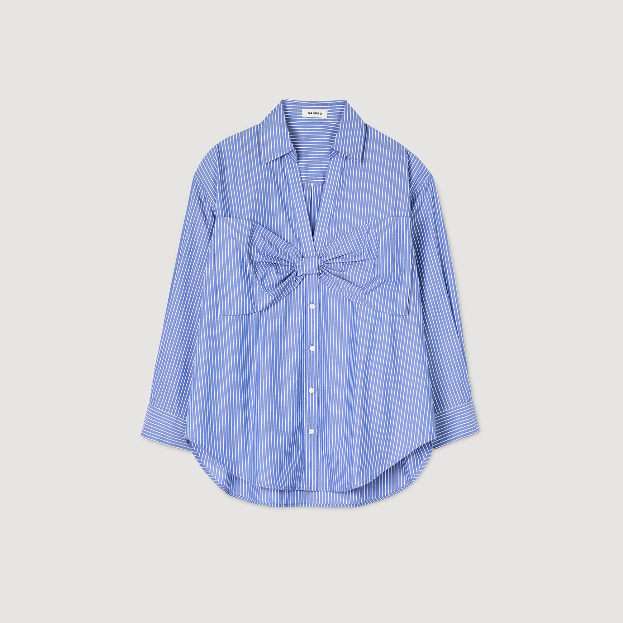 Chemise oversize à nœud