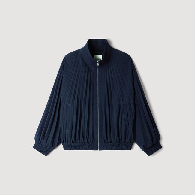 Blouson pliss&eacute; - Femme | Sandro Paris