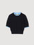Pull court bicolore