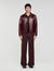 Blouson zippé en cuir