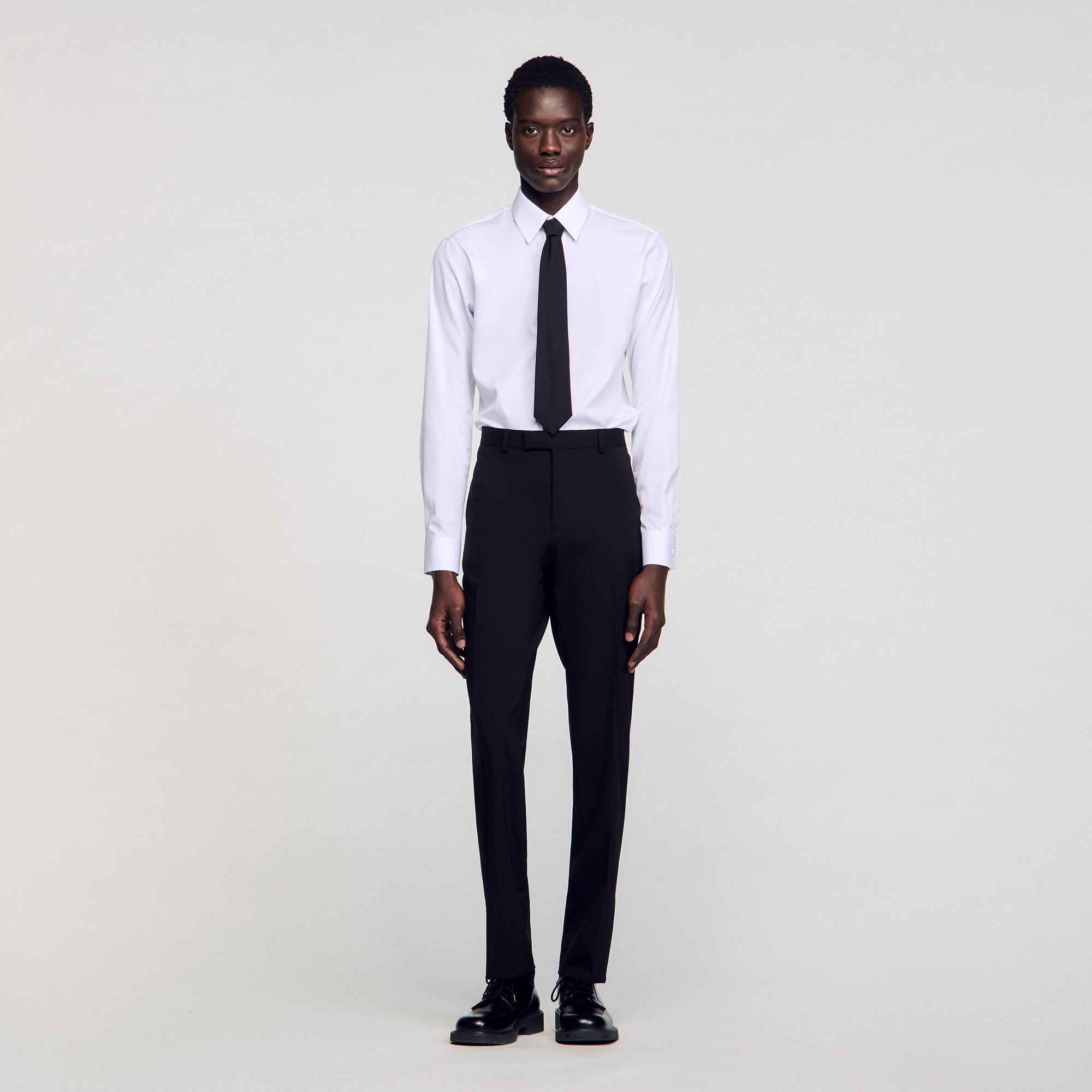 Pantalon de costume à coupe classique