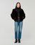 Manteau court en fausse fourrure  Manteau court en fausse fourrure