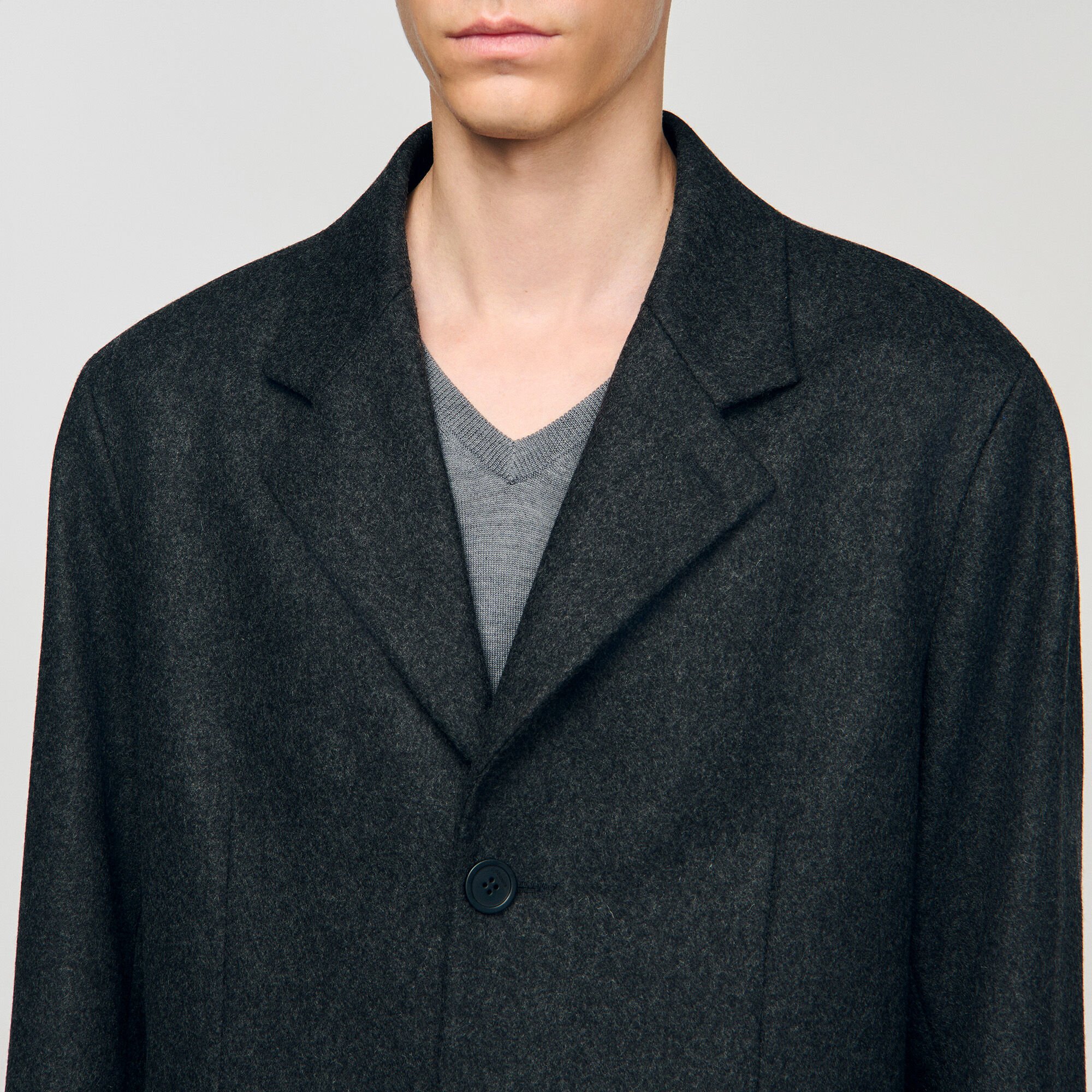 Manteau en drap de laine